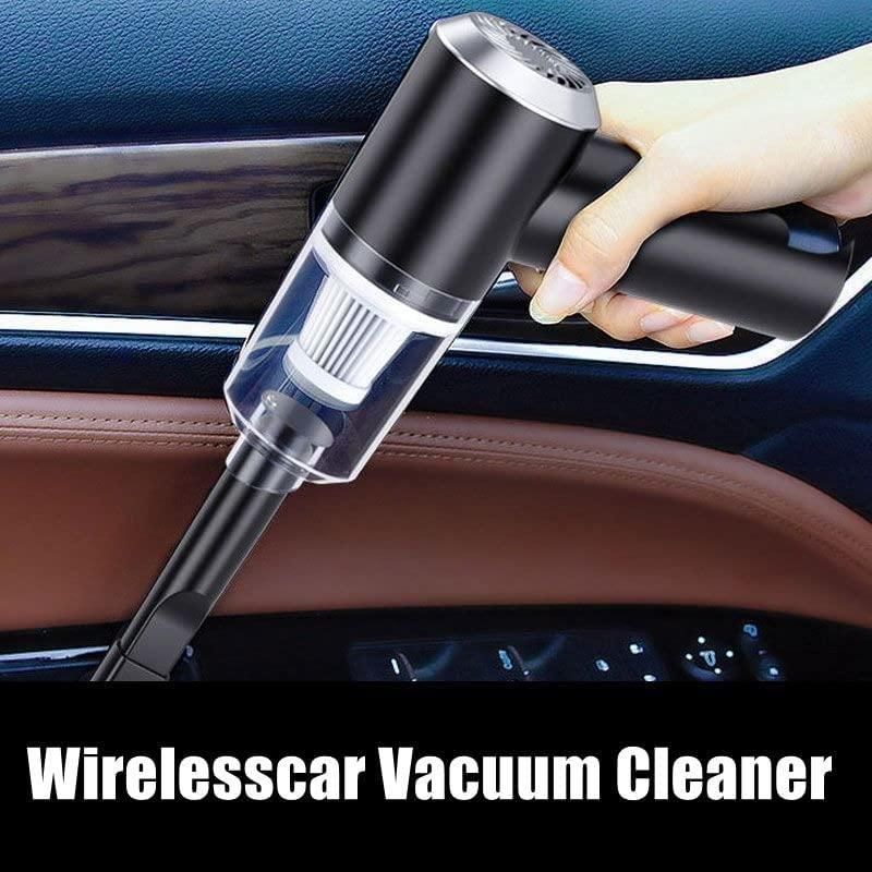Portable Air Duster & Wireless Mini Vacuum Cleaner | 2-in-1 Keyboard, Laptop, Car Interior Dust Cleaner | Rechargeable High-Power Gadget Cleaning Tool