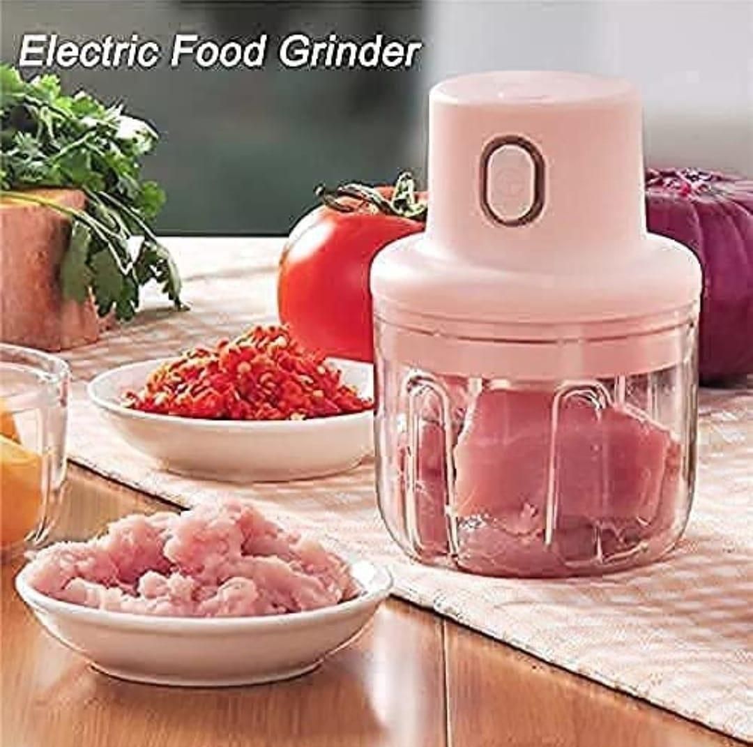 Latest USB Rechargeable Food Chopper – Powerful Mini Cutter for Vegetables, Masala & Daily Kitchen Use