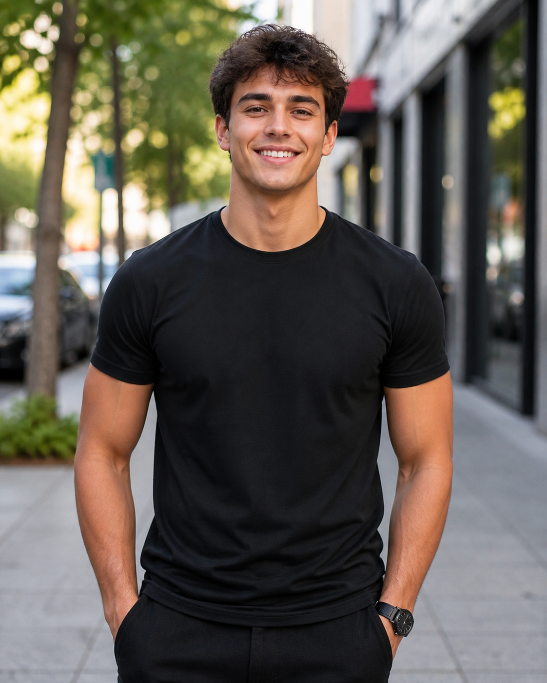 180 GSM Premium Plain T-Shirt for Men | Soft Cotton Round Neck Tee