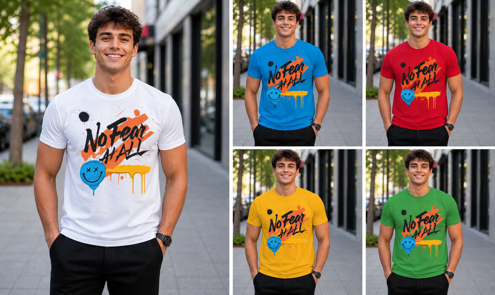 Men’s Printed Round Neck T-Shirt | Trendy Graphic Half Sleeve Casual Wear for Men | Design #11