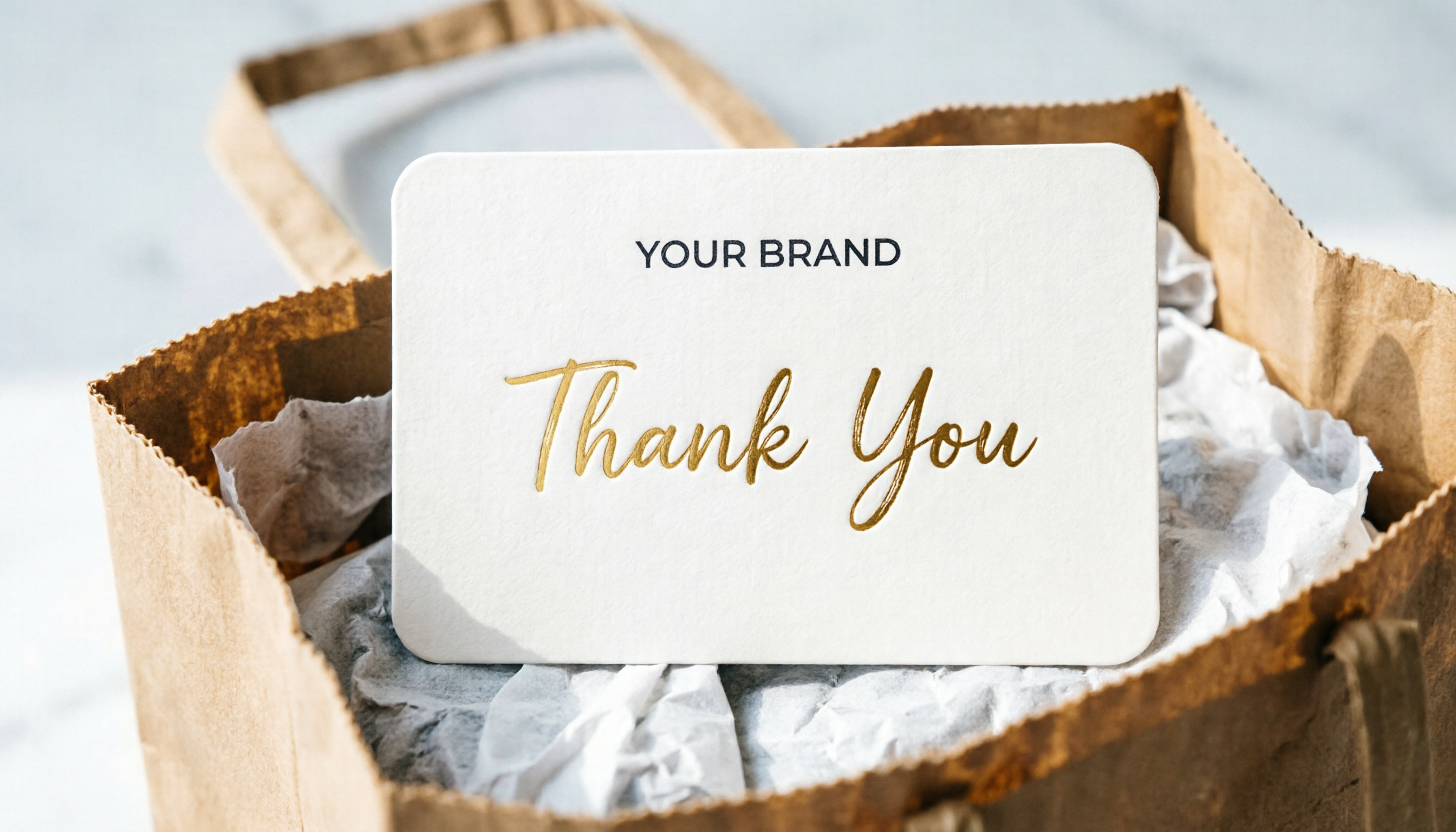 Premium Custom Thank You Cards for Clothing Brands ₹2500 for 500 Tags