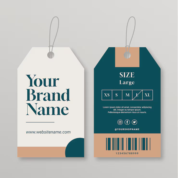 Premium Custom Hangtags for Clothing Brands ₹2500 for 500 Tags